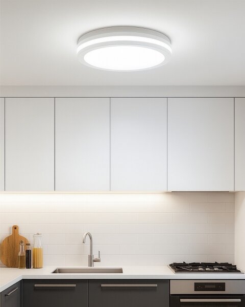 Plafoniera LED con sensore di movimento LED/20W/230V 3000/4000/6500K IP54 bianca