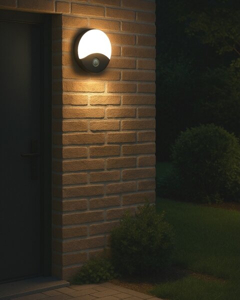 Applique da esterno LED con sensore di movimento LED/18W/230V IP44 antracite