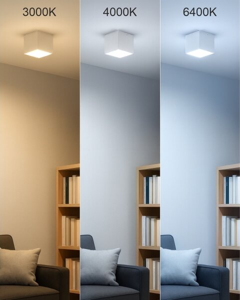 Faretto LED/5W/230V 3000/4000/6400K 7,5x7,5 cm bianco