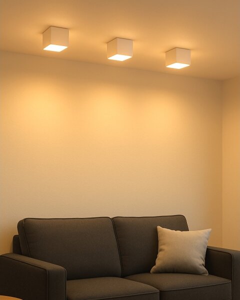 Faretto LED/5W/230V 3000/4000/6400K 7,5x7,5 cm bianco