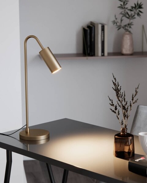 ByRydens 4002580-6503 - Lampada da tavolo CURVE 1xGU10/7W/230V dorata