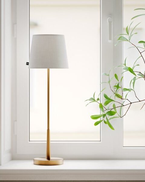 ByRydens 4002740-6501 - Lampada da tavolo LUMI 1xE27/8W/230V bianco/oro 68,5 cm