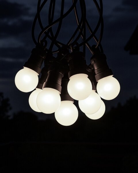 Catena decorativa LED per esterni 10xLED/0,36W/230V 4,5 m IP44 nera