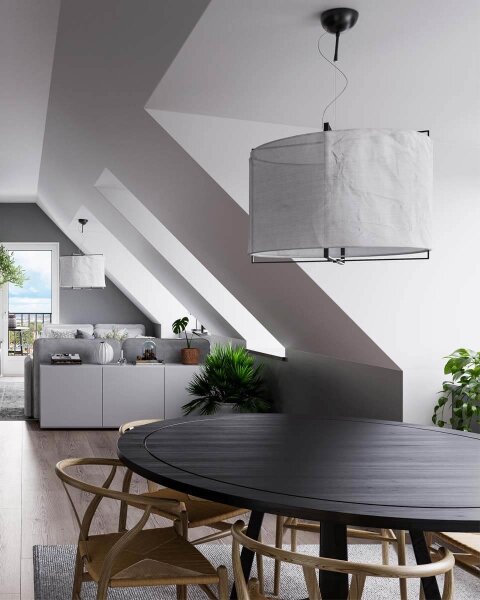 ByRydens 4201950-5000 - Lampada a sospensione con cavo SOFTY 1xE27/5W/230V