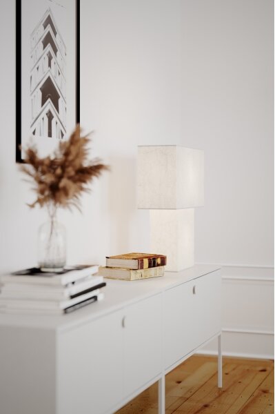 ByRydens 4024610-5000 - Lampada da tavolo iSQUARE 1xE27/8W/230V bianca