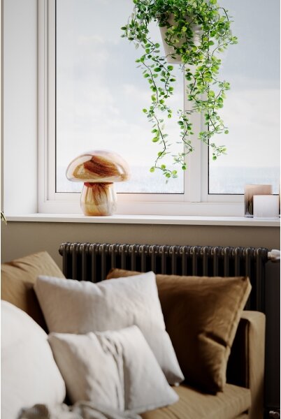 ByRydens 4024540-5507 - Lampada da tavolo MIRA MUSHROOM 1xE27/8W/230V marrone