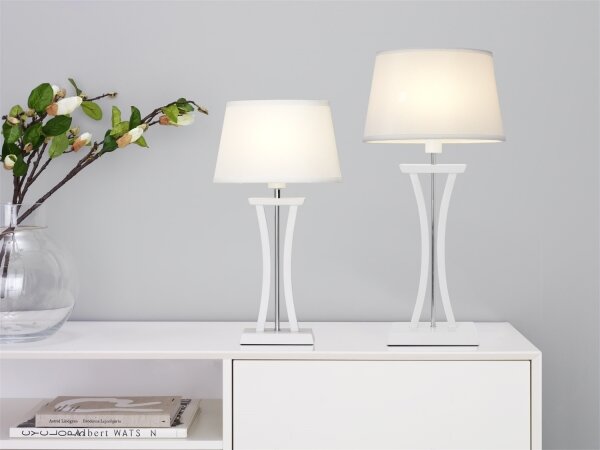 Cottex B2429V - Lampada da tavolo NEW CHELSEA 1xE14/40W/230V bianca