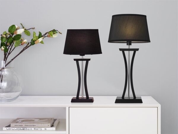 Cottex B2429SV - Lampada da tavolo NEW CHELSEA 1xE14/40W/230V nera