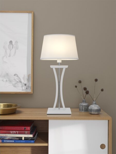Cottex B2429V - Lampada da tavolo NEW CHELSEA 1xE14/40W/230V bianca