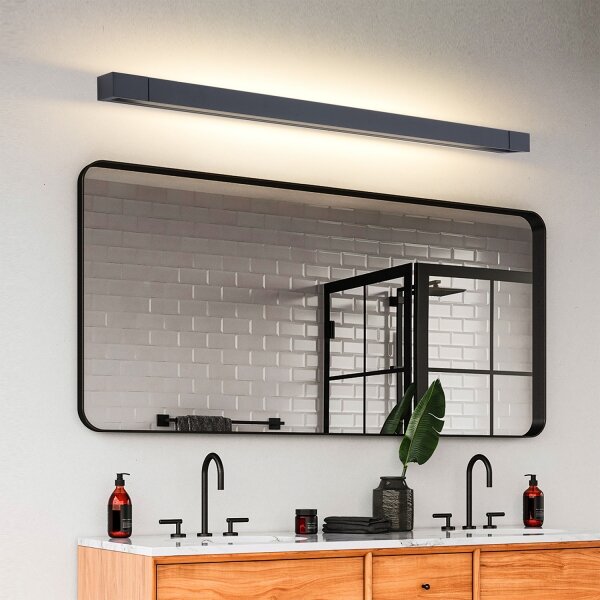 Brilagi-LED Illuminazione per specchio da bagno AQUA LINE LED/24W/230V 90 cm IP44 nero