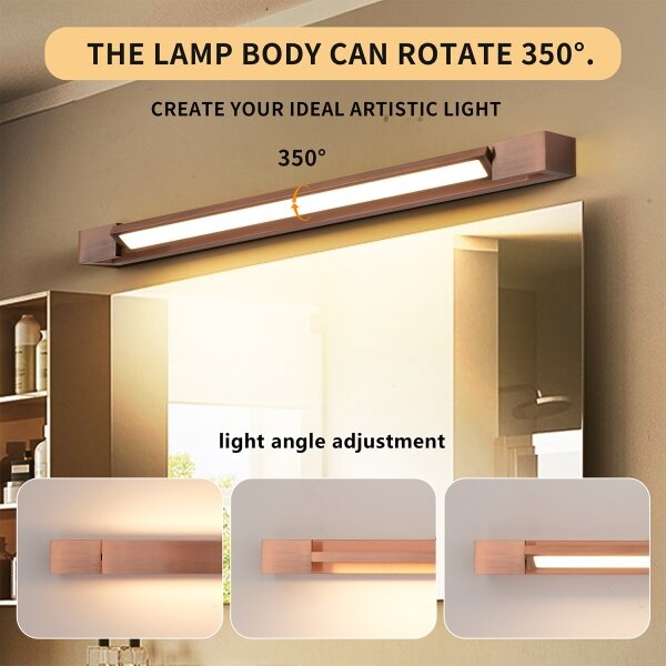 Brilagi-LED Illuminazione LED per specchio da bagno AQUA LINE LED/18W/230V 60 cm IP44 bronzo