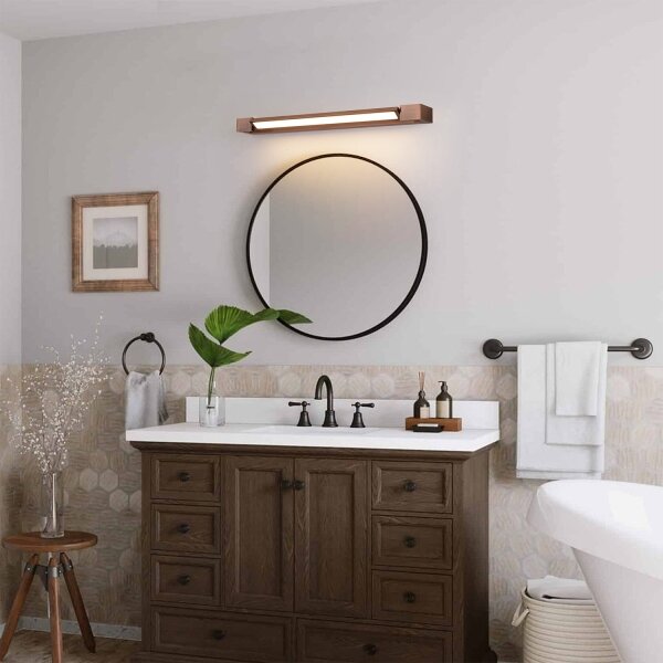 Brilagi-LED Illuminazione LED per specchio da bagno AQUA LINE LED/18W/230V 60 cm IP44 bronzo