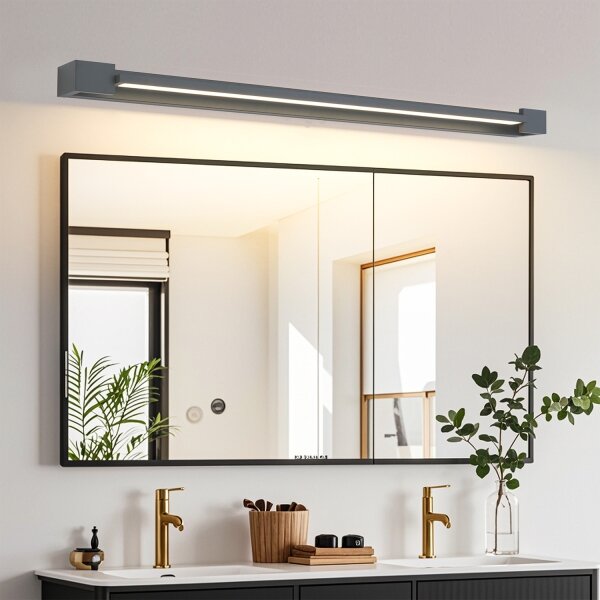 Brilagi - Illuminazione a LED per specchio da bagno AQUA LINE LED/24W/230V 90 cm IP44 antracite