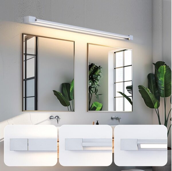 Brilagi-LED Specchio illuminato per bagno AQUA LINE LED/36W/230V 120 cm IP44 cromo opaco