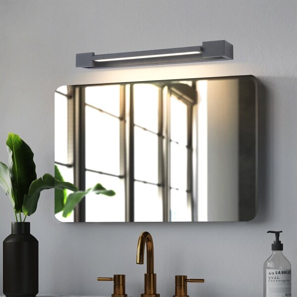 Brilagi - Illuminazione LED per specchio da bagno AQUA LINE LED/12W/230V 45 cm IP44 antracite