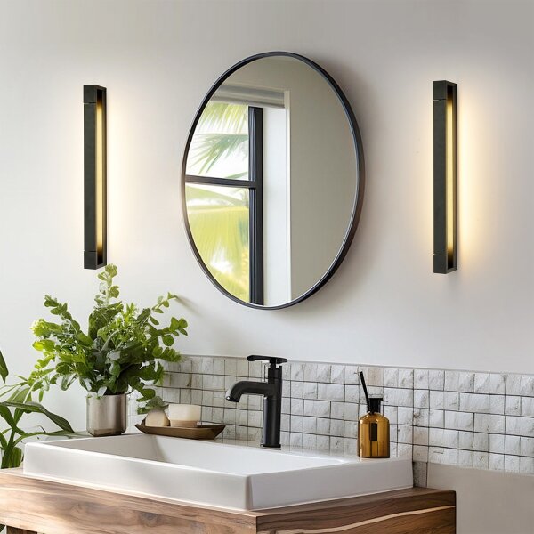Brilagi-LED Lampada per specchio da bagno AQUA LINE LED/18W/230V 60 cm IP44 nero