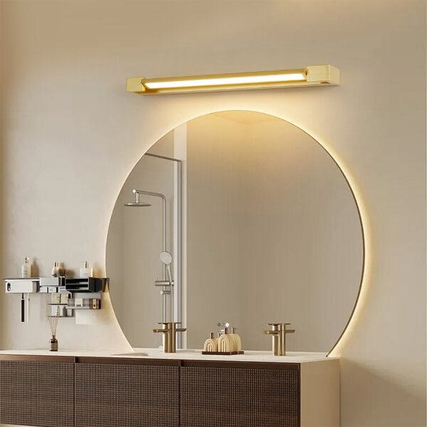 Brilagi-LED Illuminazione per specchio da bagno AQUA LINE LED/18W/230V 60 cm IP44 dorata