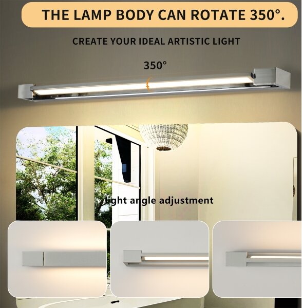 Brilagi-LED Specchio da bagno illuminato AQUA LINE LED/24W/230V 90 cm IP44 cromo lucido