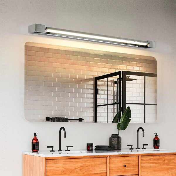 Brilagi-LED Specchio da bagno illuminato AQUA LINE LED/24W/230V 90 cm IP44 cromo lucido