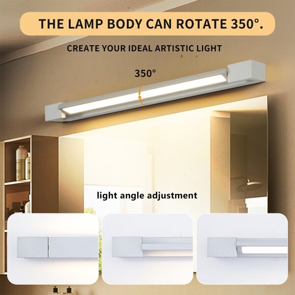 Brilagi-LED Specchio da bagno illuminato AQUA LINE LED/18W/230V 60 cm IP44 cromo opaco
