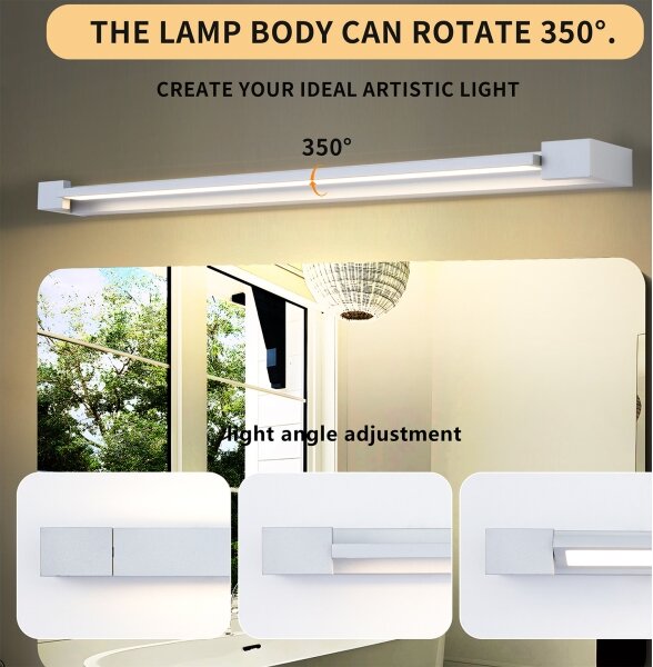 Brilagi-LED Specchio da bagno illuminato AQUA LINE LED/24W/230V 90 cm IP44 cromo opaco