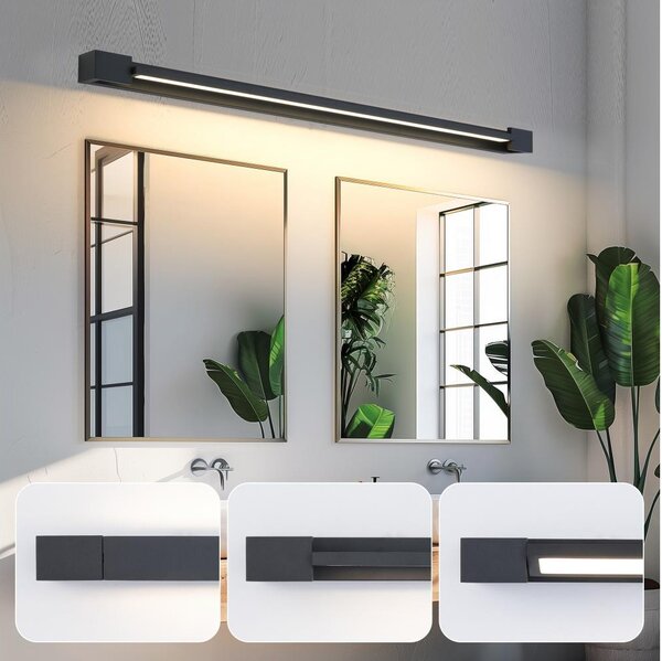 Brilagi-LED Illuminazione per specchio da bagno AQUA LINE LED/36W/230V 120 cm IP44 nero