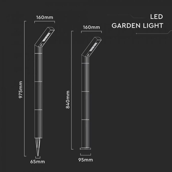 Lampada solare 2 in 1 LED/1,5W/3,7V IP65 1500 mAh
