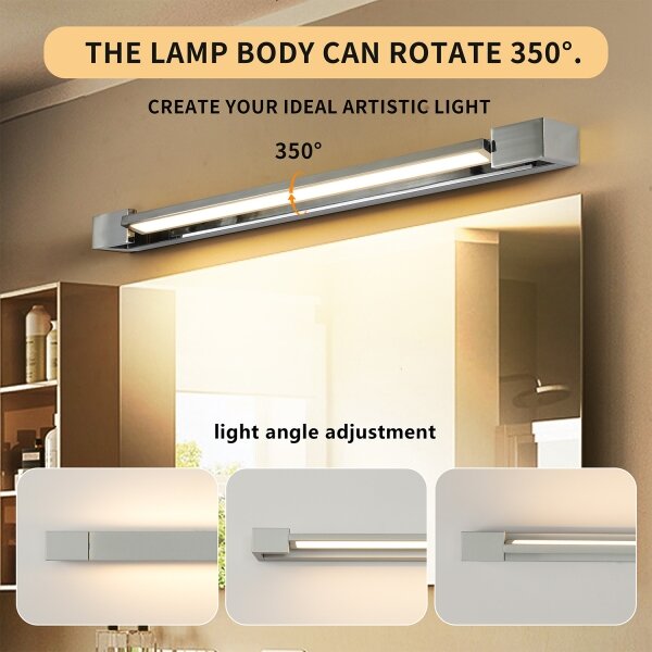Brilagi-LED Specchio da bagno illuminato AQUA LINE LED/18W/230V 60 cm IP44 cromo lucido