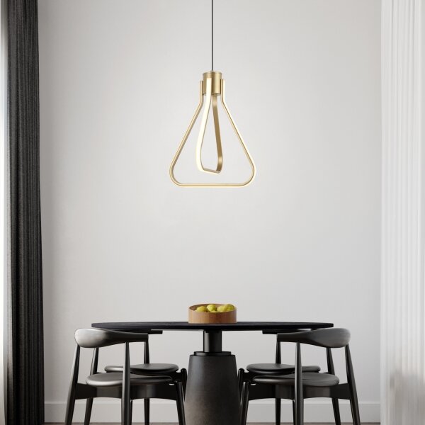 Lampadario LED sospeso ZING LED/19W/230V, finitura oro