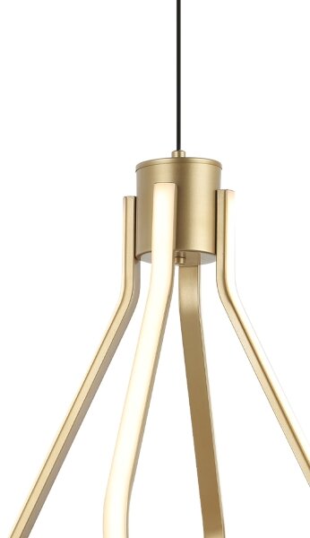 Lampadario LED sospeso ZING LED/19W/230V, finitura oro