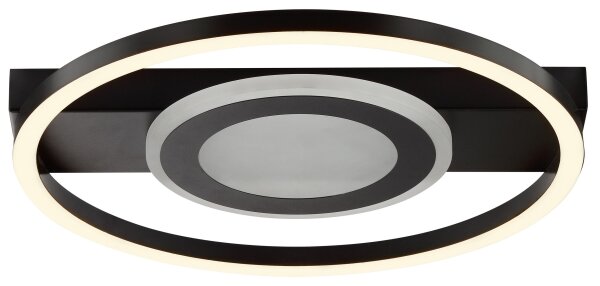Brilliant - Plafoniera LED RGBW dimmerabile MAUREEN LED/20W/230V 3000-6500K nera + telecomando