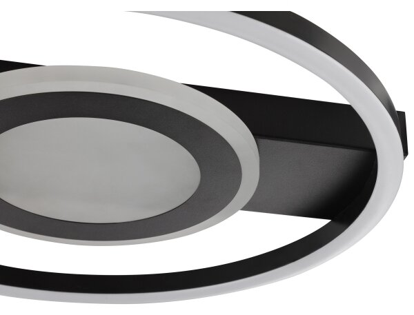 Brilliant - Plafoniera LED RGBW dimmerabile MAUREEN LED/20W/230V 3000-6500K nera + telecomando