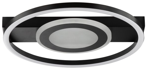 Brilliant - Plafoniera LED RGBW dimmerabile MAUREEN LED/20W/230V 3000-6500K nera + telecomando