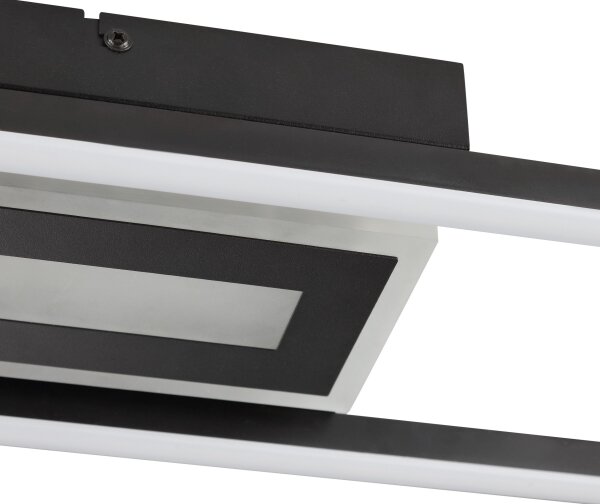 Brilliant-LED RGBW plafoniera dimmerabile BESSON LED/20W/230V 3000-6500K nera + con telecomando