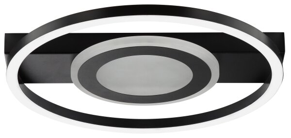 Brilliant - Plafoniera LED RGBW dimmerabile MAUREEN LED/20W/230V 3000-6500K nera + telecomando