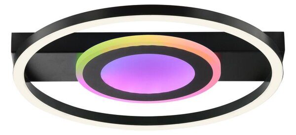 Brilliant - Plafoniera LED RGBW dimmerabile MAUREEN LED/20W/230V 3000-6500K nera + telecomando