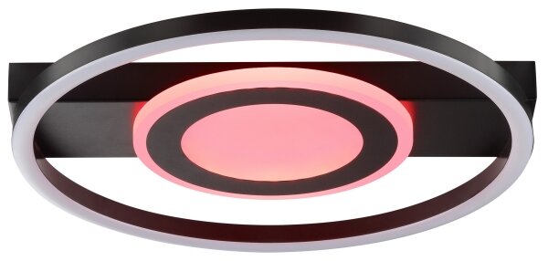 Brilliant - Plafoniera LED RGBW dimmerabile MAUREEN LED/20W/230V 3000-6500K nera + telecomando