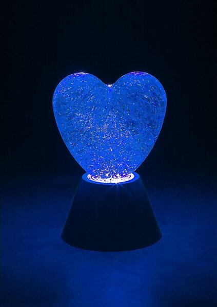 Rabalux 76040 - Lampada decorativa LED RGB SPARKLY LED/0,8W/3xAA a forma di cuore