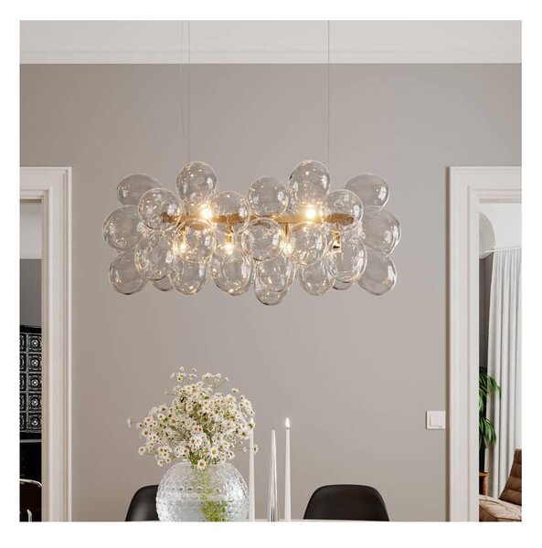 ByRydens 4200880-6509 - Lampadario a sospensione GROSS BAR su cavo 8xG9/8W/230V trasparente