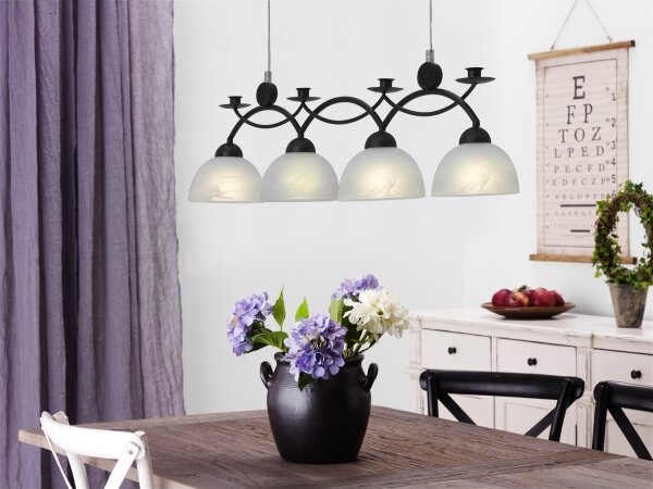 Cottex T454 - Lampada a sospensione con cavo FLORENS 4xE14/40W/230V