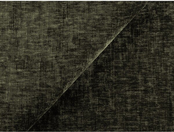 Divano angolare verde allungabile (con penisola a destra/con chaise lounge) con rivestimento in ciniglia Kuki – Makamii