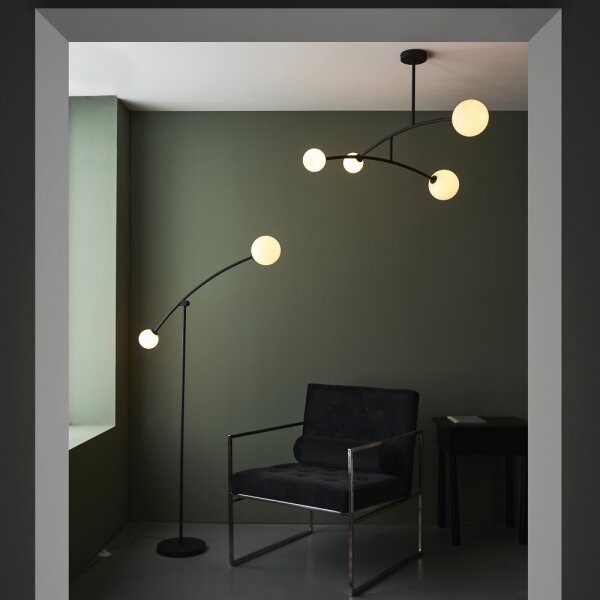 Endon 92940 - Lampadario a stelo BALANCE 4xG9/3W/230V nero/bianco