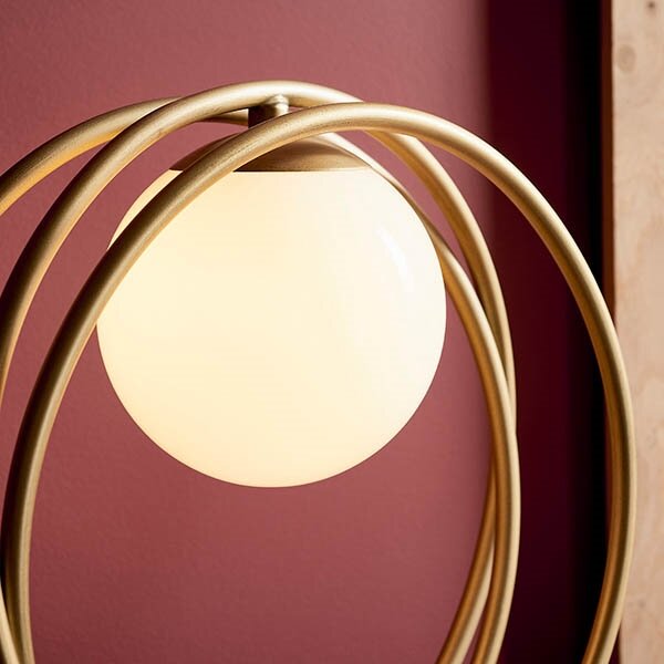 Endon 92491 - Lampada da tavolo EMILIO 1xG9/3W/230V oro/bianco