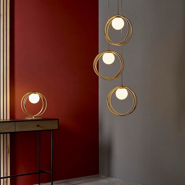 Endon 92491 - Lampada da tavolo EMILIO 1xG9/3W/230V oro/bianco