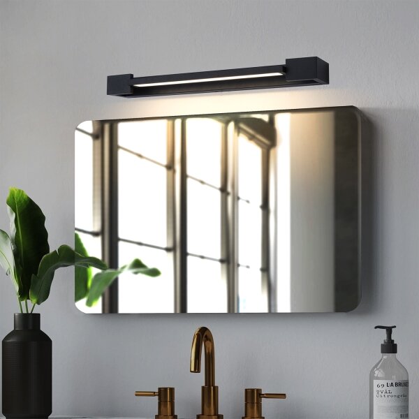 Brilagi-LED Illuminazione per specchio da bagno AQUA LINE LED/12W/230V 45 cm IP44 nero