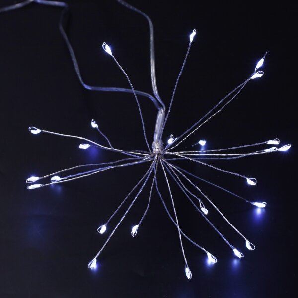 Brilagi - Catena luminosa LED per esterni 150xLED 5m IP44 bianco freddo effetto scintillante