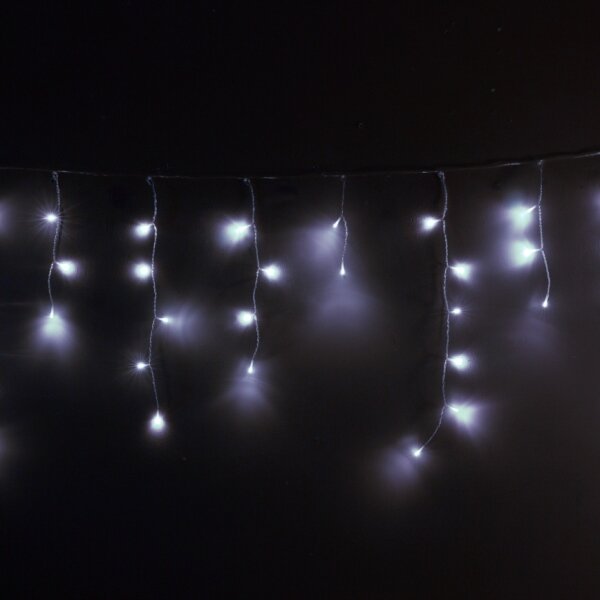 Brilagi - Catena LED per esterni, 200 LED, 8 funzioni, 13 m, IP44, bianco freddo