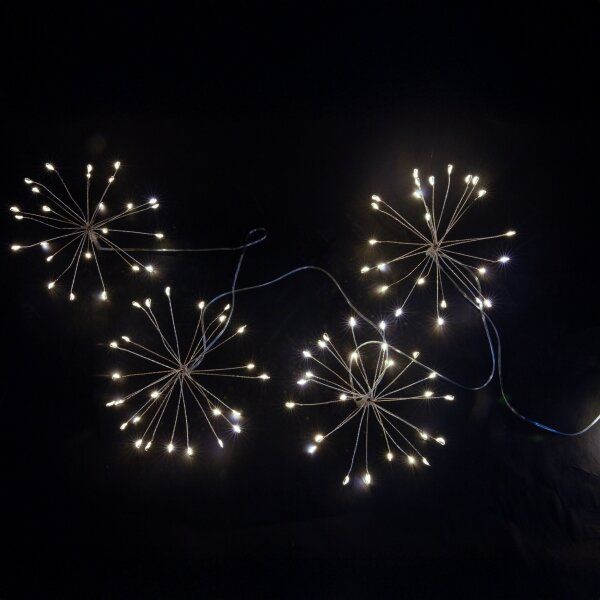 Brilagi - Catena luminosa LED per esterni 150xLED 5m IP44 bianco freddo effetto scintillante