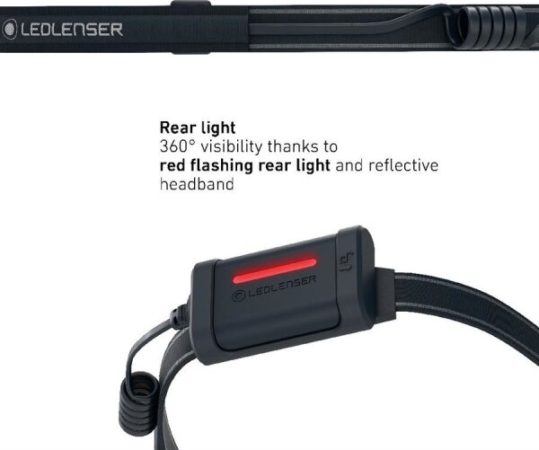 Ledlenser NEO3 - Lampada frontale a LED dimmerabile, alimentata da 3xAAA, IP54, 400 lm, autonomia fino a 20 h, nera
