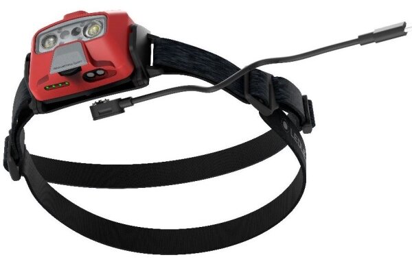 Ledlenser HF6R Core - frontale a LED dimmerabile ricaricabile, 2000 mAh, IP68, 800 lm, 60 h, rosso